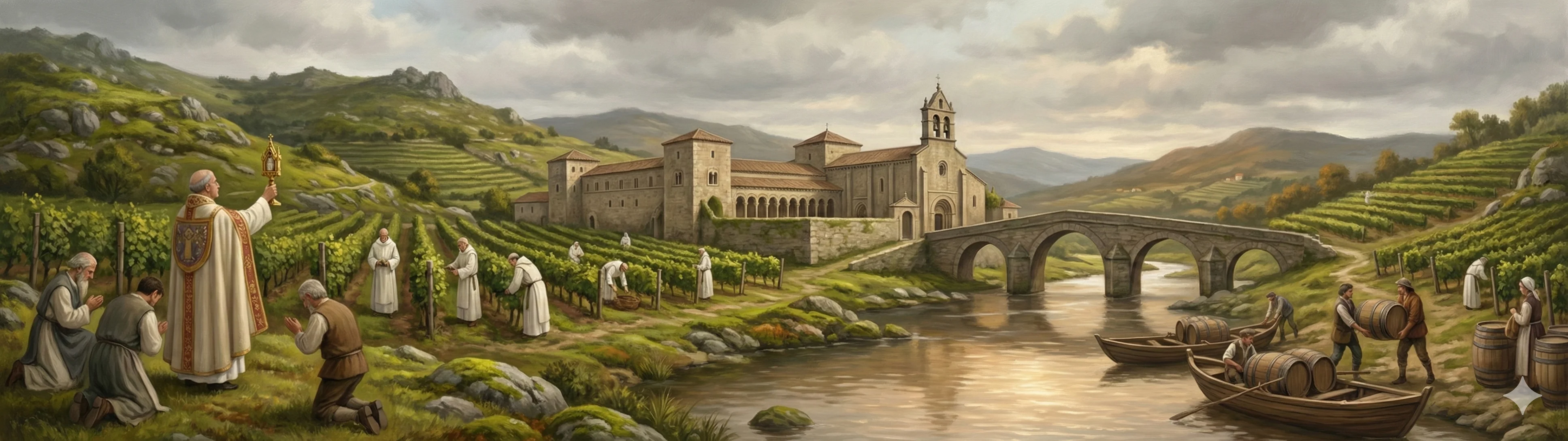 The Monastery of San Clodio in Leiro — cradle of Ribeiro wine