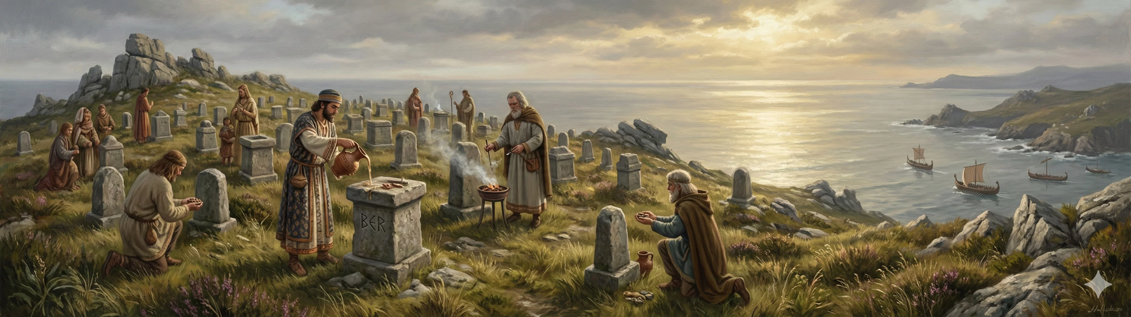 Monte do Facho sanctuary with stone altars overlooking the Atlantic