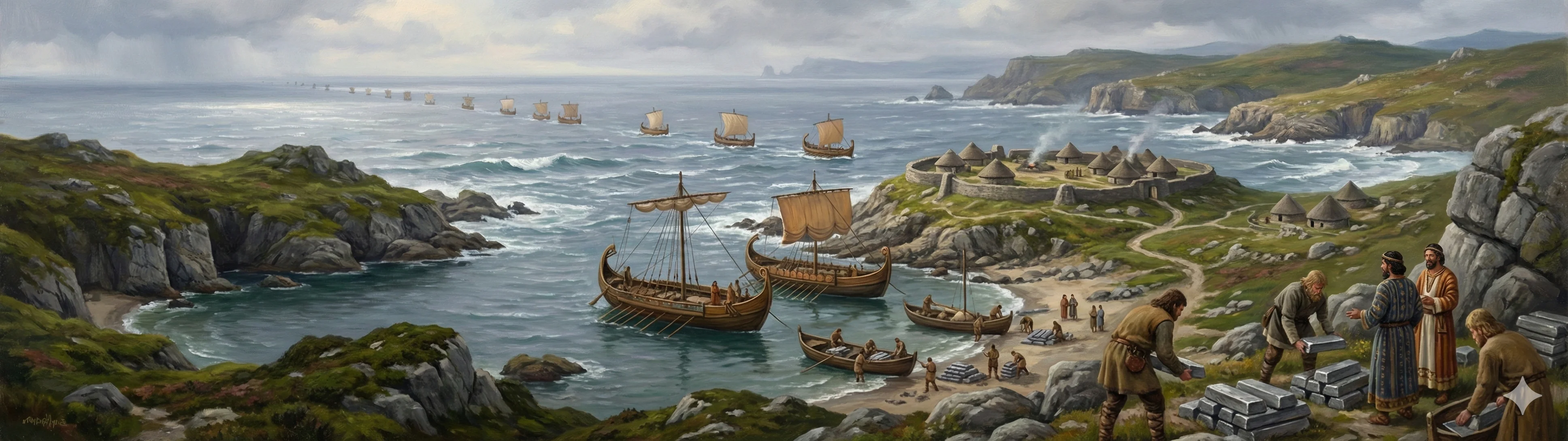 The Atlantic tin trade route from Galicia to Gadir