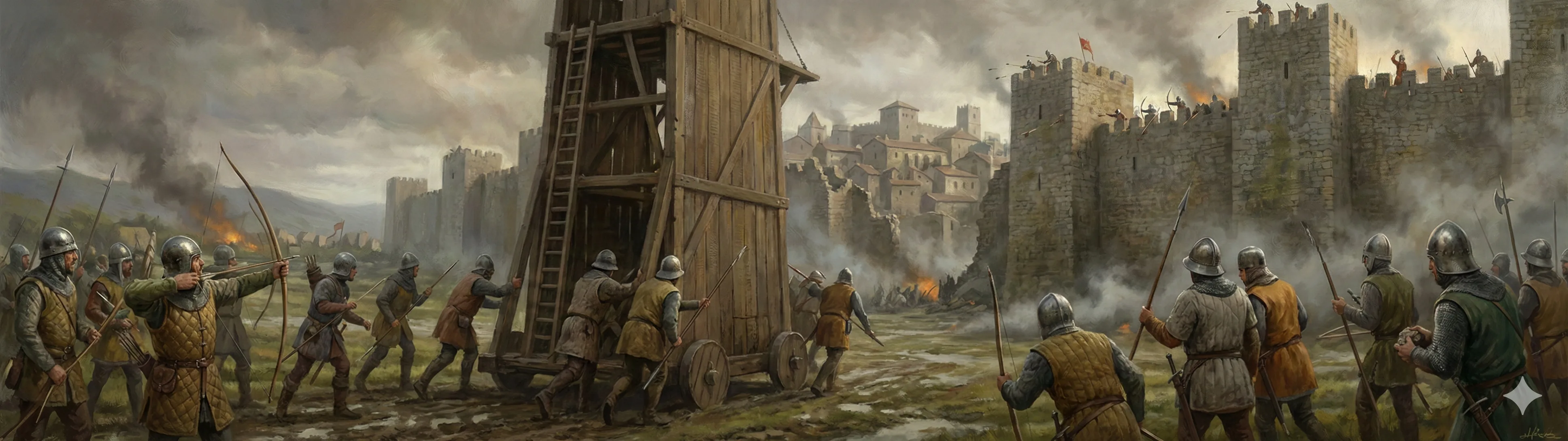 The English siege of Ribadavia in 1386 during John of Gaunt's invasion of Galicia