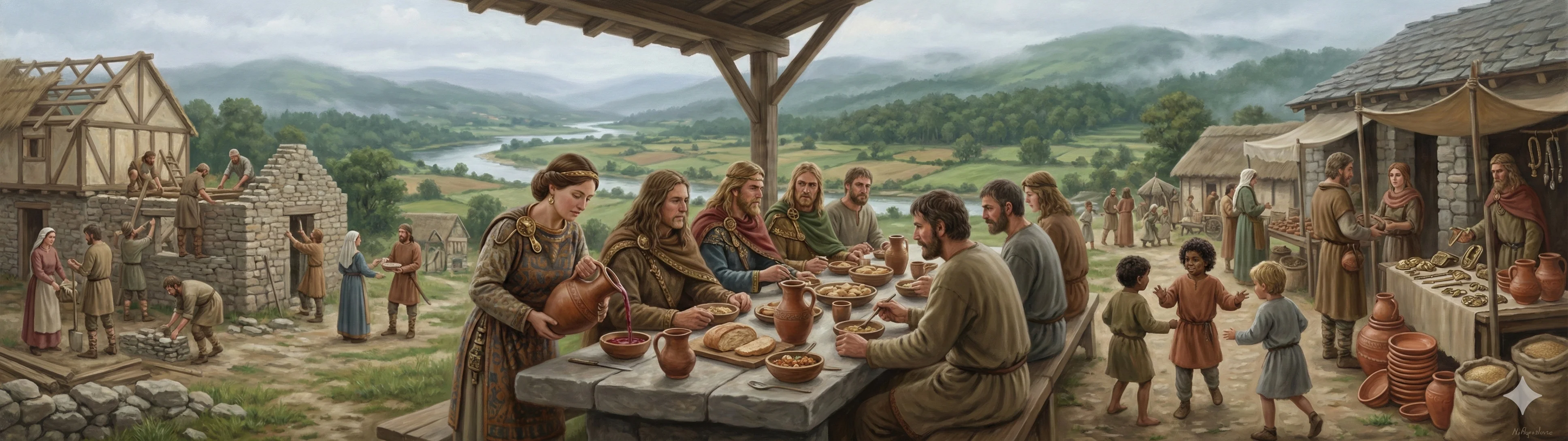 Suevi settlers integrating with Gallaeco-Roman population